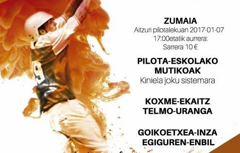Pablo Ibarren aldeko zesta punta jaialdia egingo dute Zumaian