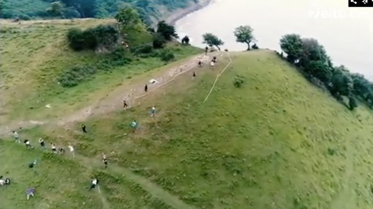 Flysch Trailaren erreportaje zabala ETBko 'Zu kirolari' saioan