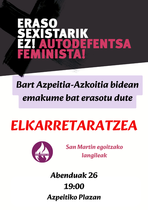 Indarkeria matxistaren kontrako elkarretaratzea