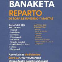 Neguko arropa eta manta banaketa
