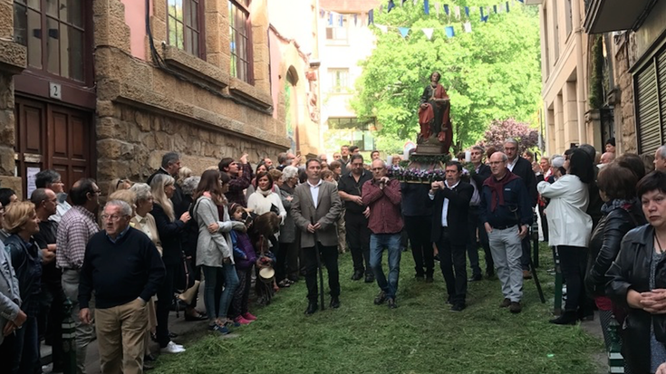 Santa Marina egunez, prozesioa