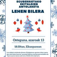 Gabonetako ekitaldiak antolatzeko bilera