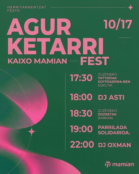 Agur Ketarri, kaixo Mamian festa
