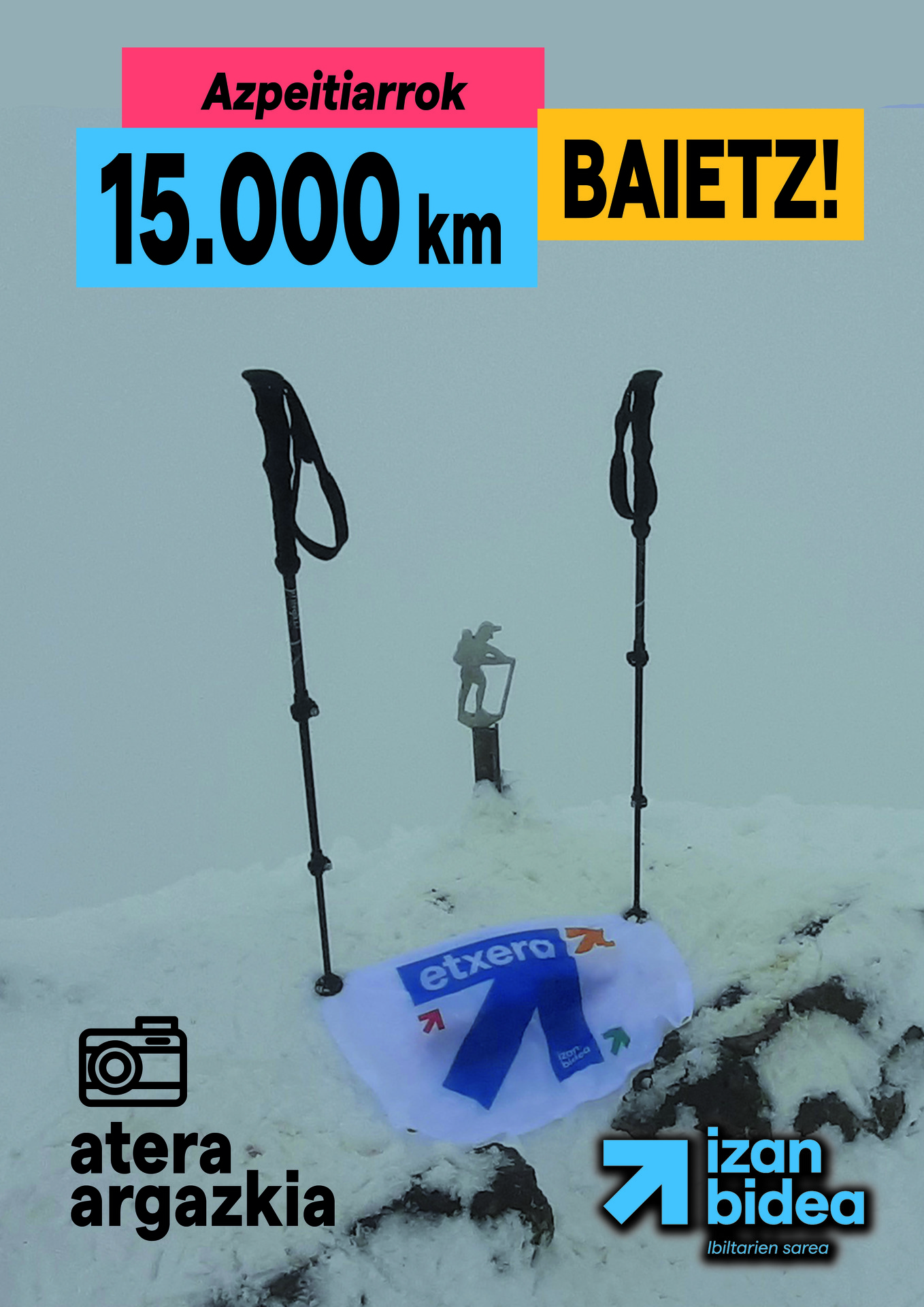 Azpeitiarrok '15.000 km baietz!' erronkari hasiera ematera goaz!