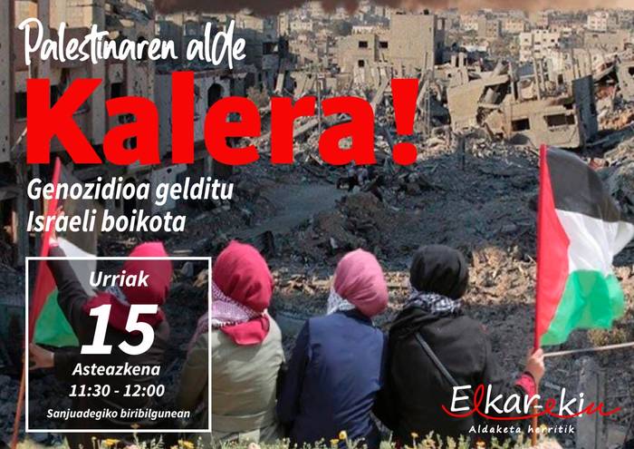 Palestinaren aldeko elkarretaratzea