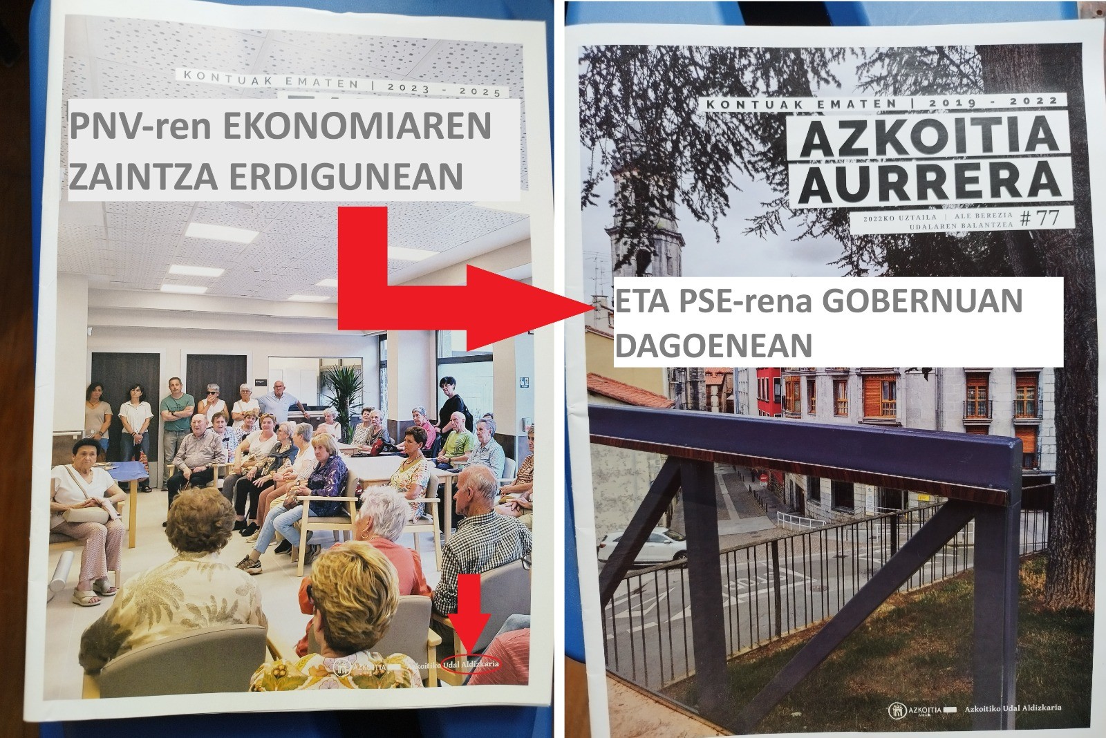 Udal gobernuan zegoenean PSE-EEk ez zuen gauza bera pentsatzen