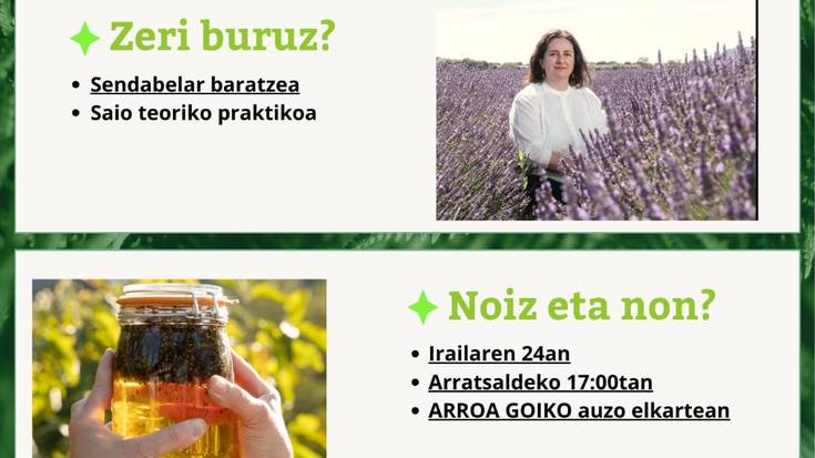 Hitzaldia: Sendabelar baratzea, Garbiñe Larrearekin