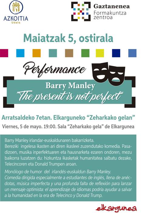 Barry Manley irlandar euskaldunaren bakarrizketa Elkargunean