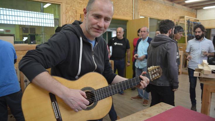 ARGAZKI BILDUMA: Hogei lagun inguruk parte hartu dute Izarraitz Lanbide Eskolako gitarra topaketetan