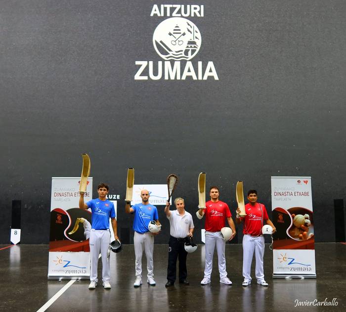 Erik-Uranga eta Aaron-Aldazabal lehiatuko dira Dinastia Etxabeko zesta puntako finalean
