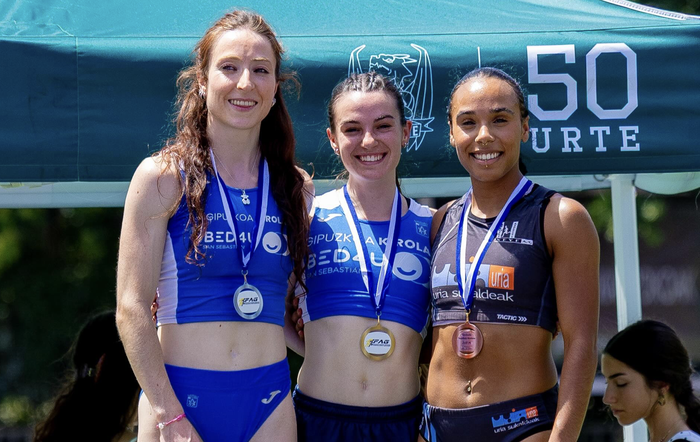 Naiara Tenak brontzezko domina jantzi du Gipuzkoako Atletismo Txapelketan