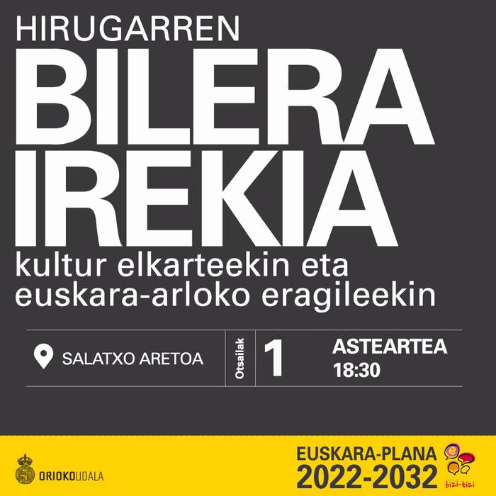 Euskara Plana: hirugarren bilera kultur eta euskara arloetako eragileekin