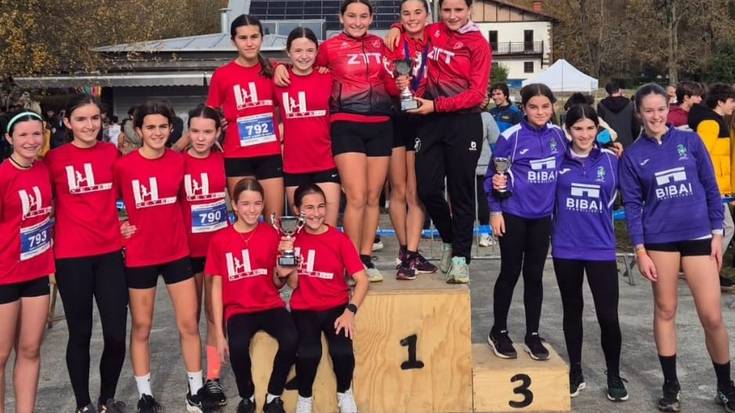 Maila ona erakutsi dute Zumaiako korrikalari gazteek Gipuzkoako kros txapelketan