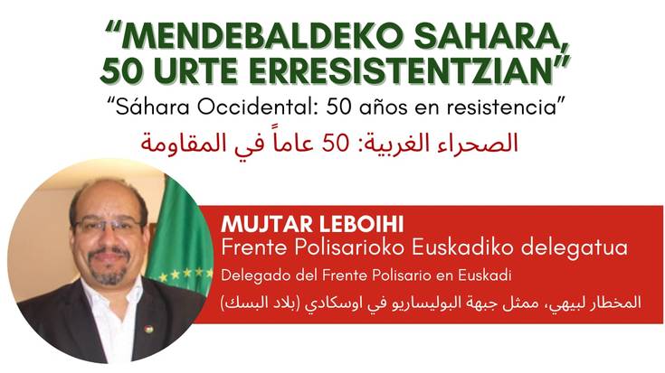 Hitzaldia: 'Mendebaldeko Sahara, 50 urte erresistentzian'