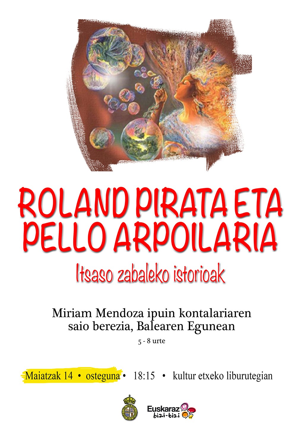 Kartelak: Miriam Mendoza ipuin-kontalariaren saioa