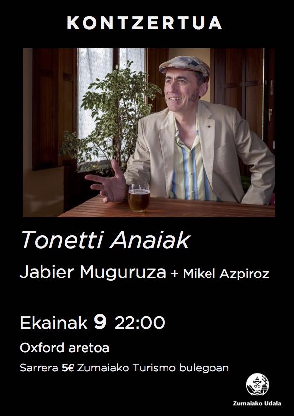 Zozkatu ditugu Jabier Muguraren kontzerturako sarrerak
