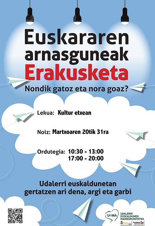 Arnasguneei buruzko erakusketa izango da kultur etxean martxoaren bukaera arte