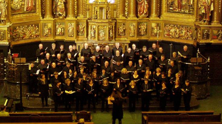 Eguberri meza Zarautz Abesbatzak abestua