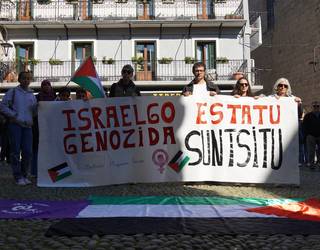 Mugimendu Feministak Palestinaren askatasunaren aldeko mezua ozendu du hainbat plazatatik
