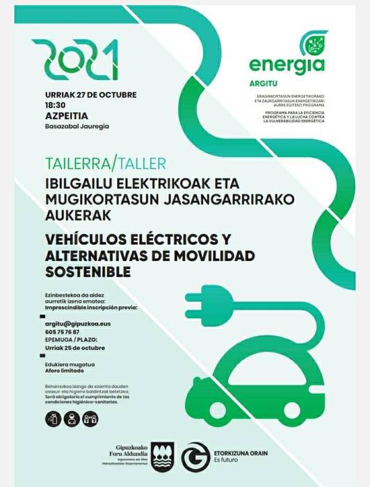 Tailerra: 'Ibilgailu elektrikoak eta mugikortasun jasangarrirako aukerak'