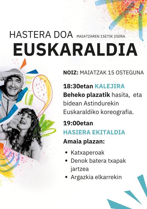 Euskaraldiari hasiera emateko ekitaldia