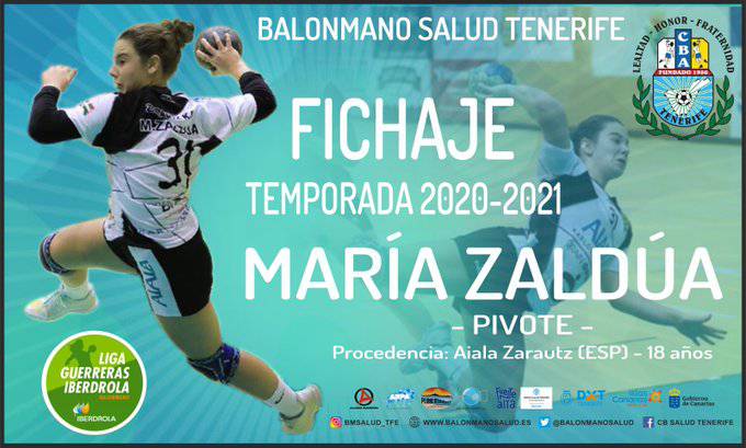 Salud Teneriferekin fitxatu du Maria Zalduak