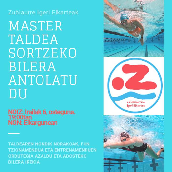 Igeriko master taldea sortzeko bilera