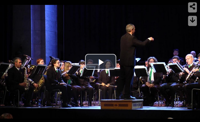 Azpeitiko Udal Musika Bandaren Errege Eguneko kontzertua, bideoan