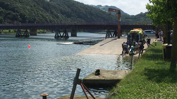 Istripua gertatu da itsas kiroldegiaren aurrean