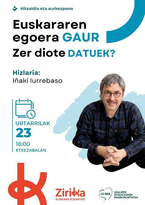 Hitzaldia: 'Euskararen egoera gaur, zer diote datuek?'