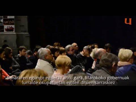 Atzo Azpeitian izan zen 'Zer gertatzen ari da Saharan?' hitzaldia, bideoan