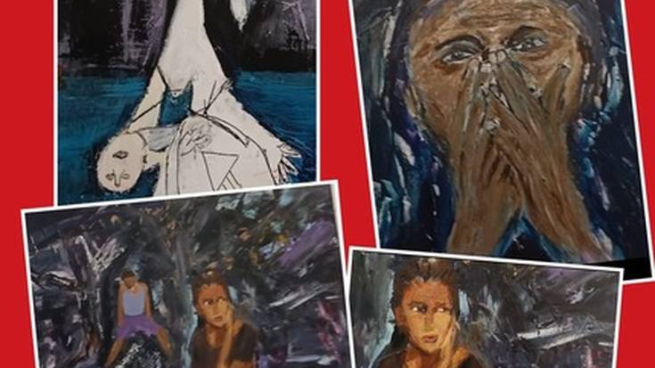 Pilar Herrero margolariak Gazari buruzko erakusketa bat egin du