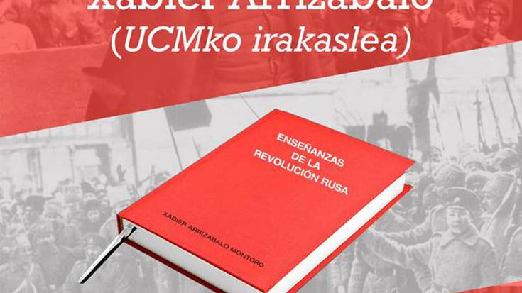 'Enseñanzas de la Revolución Rusa' liburua aurkeztuko dute gaur Gaztetxean