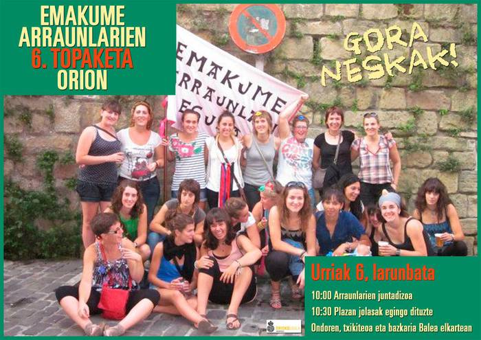 Emakume arraunlarien 6. topaketa egingo da Orion