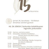 Kulturaz kooperatibaren 15. urteurrena: 'Hil da Jenioa' jardunaldia