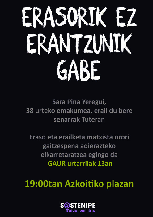Sostenipek deitutako elkarretaratzea