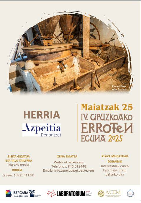 Igarako errotan bisita gidatua