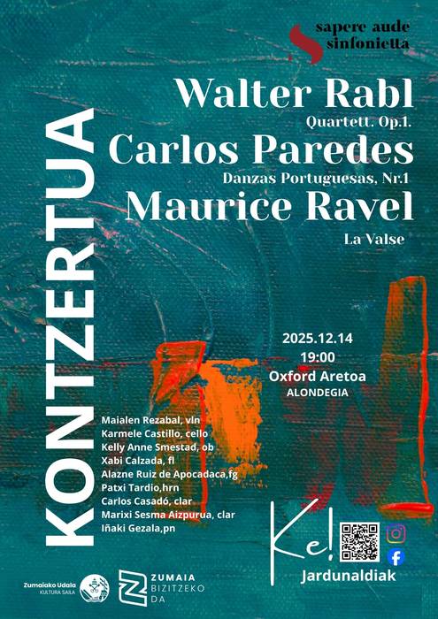 Ke! Jardunaldiak  (SAS: Rabl, Paredes & Ravel) 2025.12.14