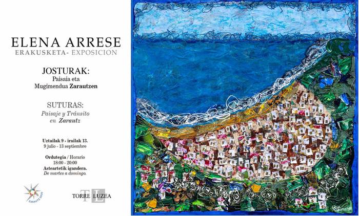 Erakusketa: Elena Arreseren 'Josturak: Paisaia eta mugimenduak Zarautzen'