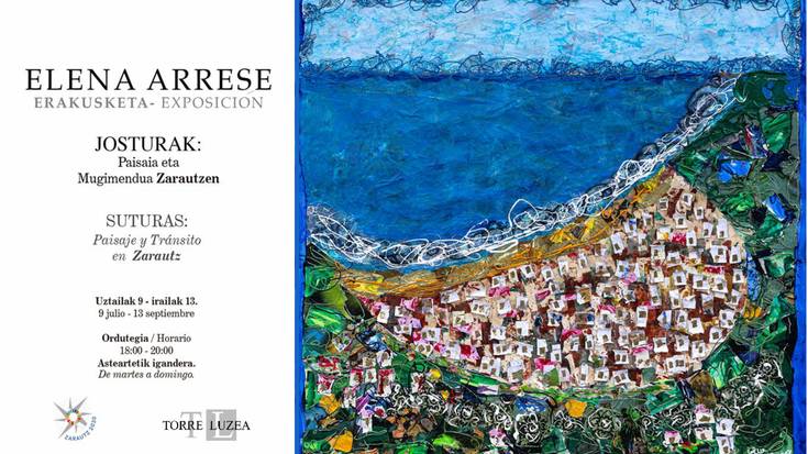 Erakusketa: Elena Arreseren 'Josturak: paisaia eta mugimendua Zarautzen'
