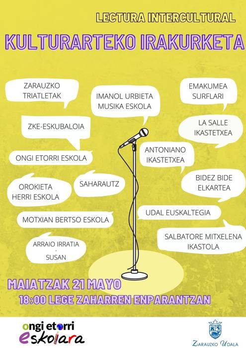 Kulturarteko irakurketa saioa