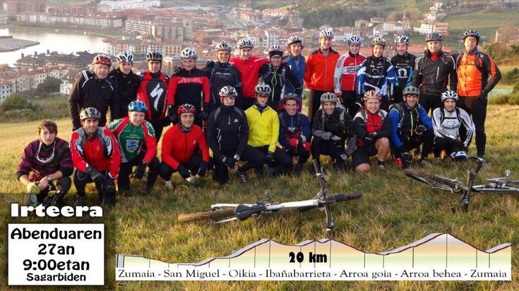 Mendiko bizikleta irteera antolatu du Sastrakas taldeak igande honetarako