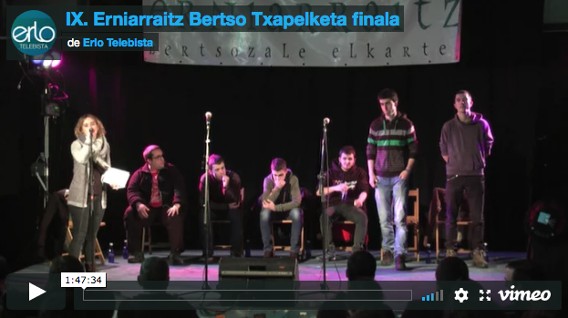 IX. Erniarraitz Bertso Txapelketaren finala osorik, bideoan