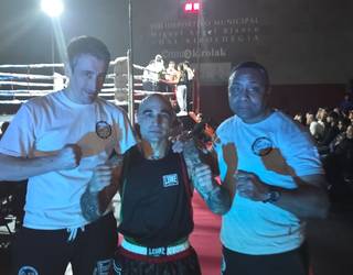 Garaipena lortu du Mikel Olaskoagak Ermuko boxeo jaialdian