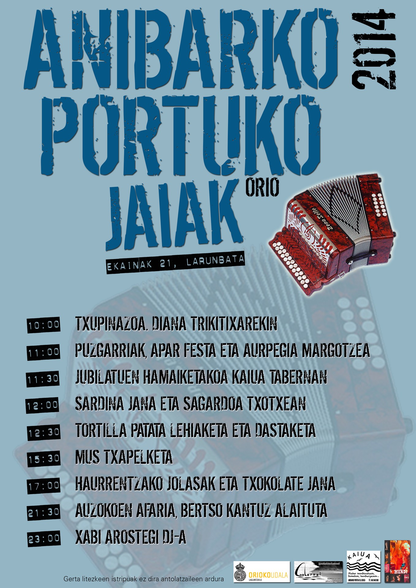 Kartelak: Anibarko Portuko jaiak 2014