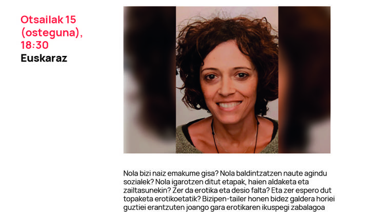 'Emakumeak, bizi etapak eta desira faltak' hitzaldia