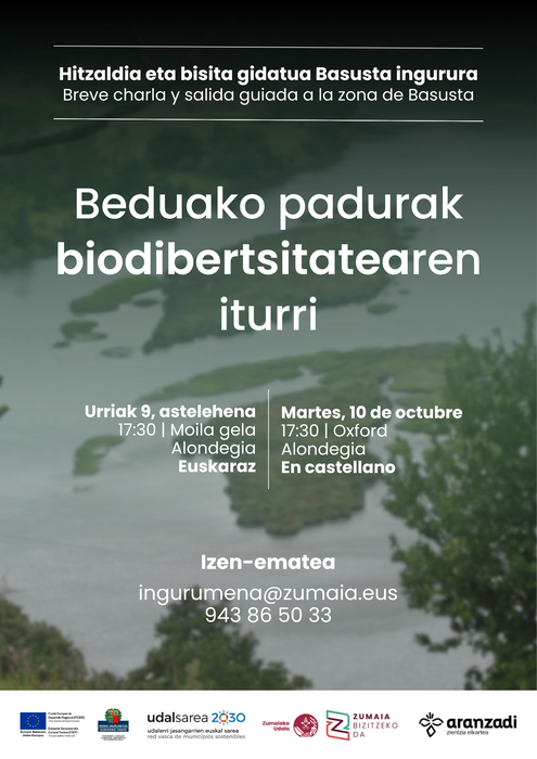 Beduako padurak ezagutzeko hitzaldia eta bisitak