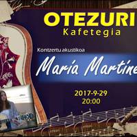 Maria Martinezek kontzertua emango du Otezuri kafetegian