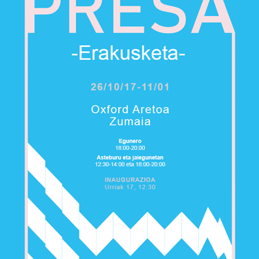 Erakusketa: Vivian Straub-en 'Presa'