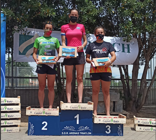 Ama izan ondoren, podiumera igo da Helene Alberdi